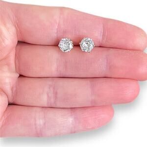 Rose Gold Stud Earrings 7mm
